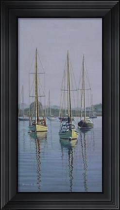 Framed Stonington Sail Boats Print