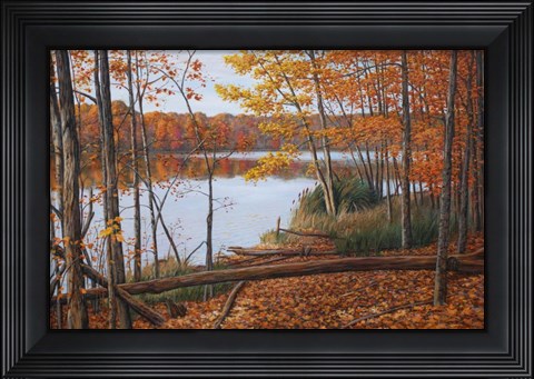 Framed Crescent Lake Print