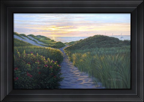 Framed Through The Dunes Print
