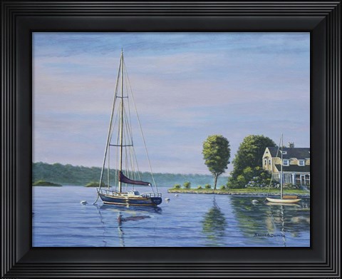 Framed Watch Hill Harbor Print