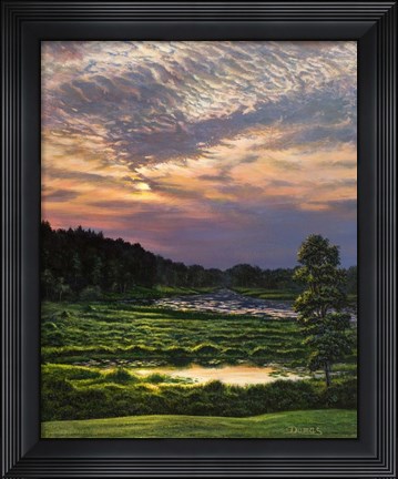 Framed Marsh Sunset Print
