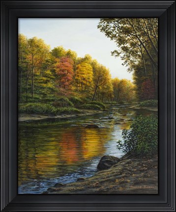 Framed River Of Gold Print