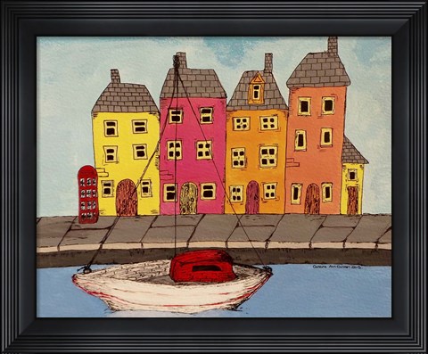 Framed By The Canal Print
