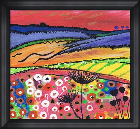 Framed Red Sky At Night Print