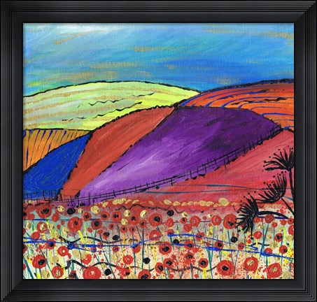 Framed Over The Fence Print