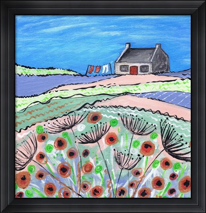 Framed Getting The Washing Done Print