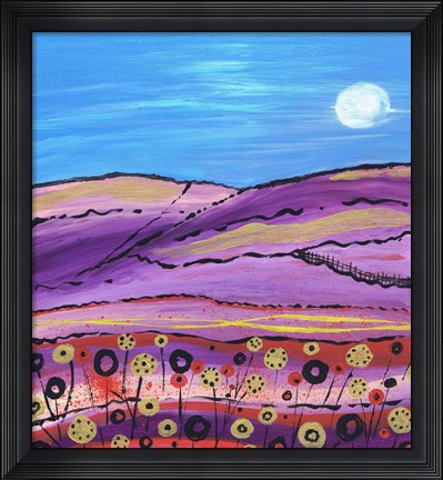 Framed Lavendar Fields Print