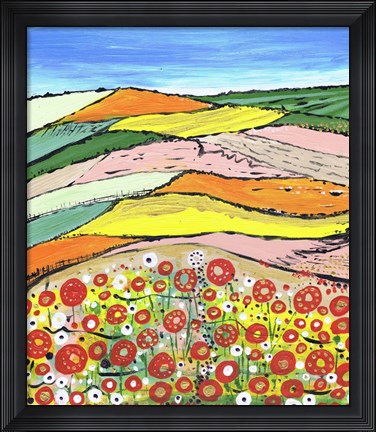Framed Colours Of Spring Print