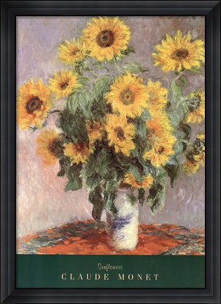 Framed Sunflowers Print