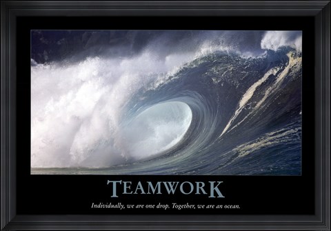 Framed Teamwork Print