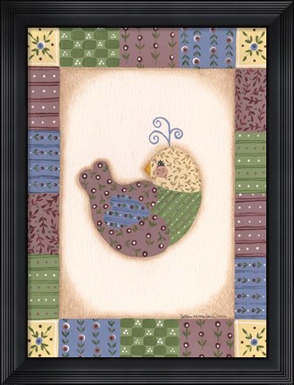 Framed Chicken II Print