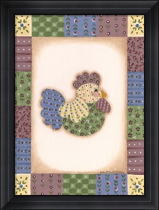 Framed Chicken III Print