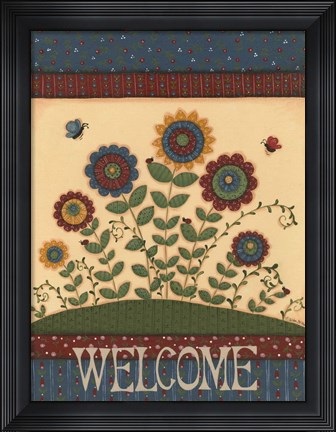 Framed American Home I Print