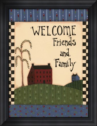 Framed American Home V Print