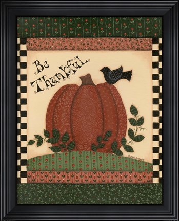 Framed Be Thankful Print