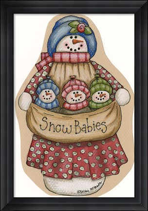 Framed Red Snow Mom Print