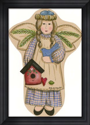 Framed Bird Angel Print