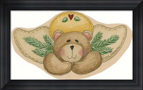 Framed Bear With Wings Print