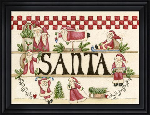 Framed Believe In Santa Print