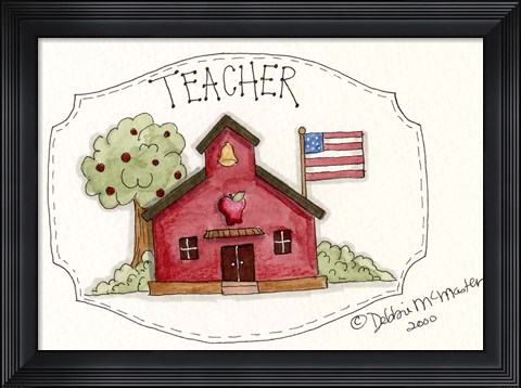 Framed Teacher/School Print