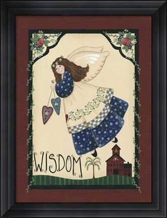 Framed Wisdom Angel Print