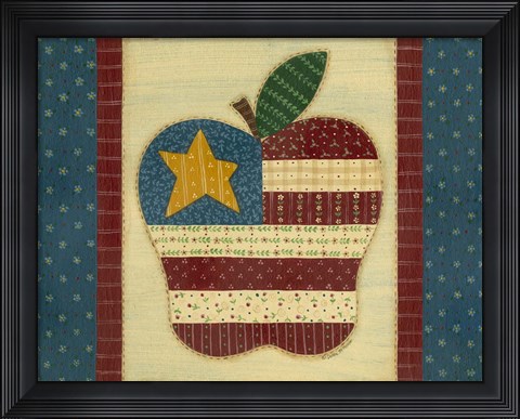 Framed Apple Flag Print