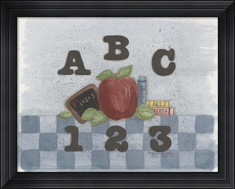 Framed ABC, 123 Print