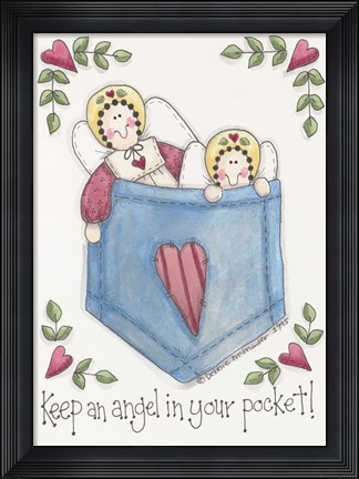 Framed Angel In Your Pocket Print