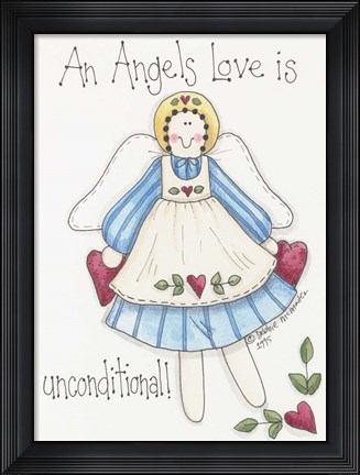 Framed Angel Love Print