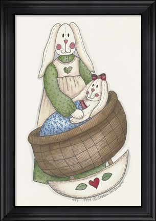 Framed Baby Bunny Print