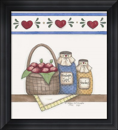 Framed Blueberry Jam Print