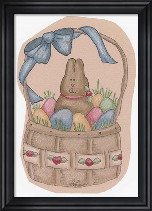 Framed Chocolate Bunny Print