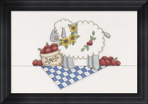 Framed Country Sheep Print