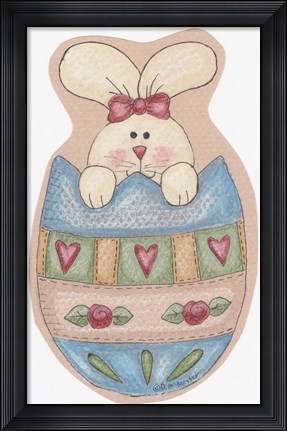 Framed Egg Bunny Print