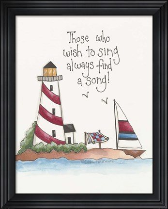 Framed Find A Song Print