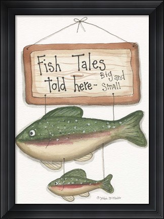 Framed Fish Tales Print