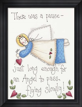 Framed Flying Slowly Print