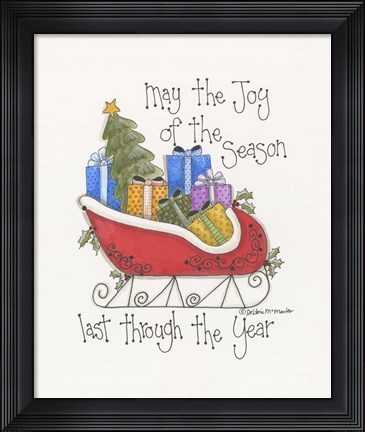 Framed Joy Of The Season Print