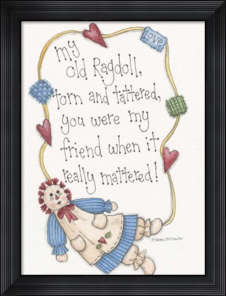 Framed My Old Ragdoll Print