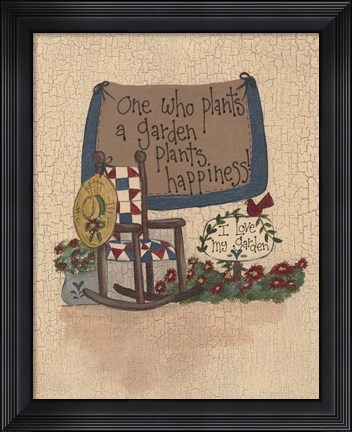 Framed Plant Happiness Print