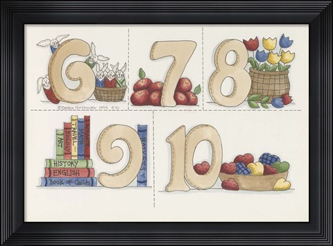 Framed Six To Ten Print
