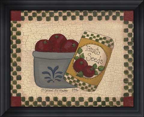 Framed Tomato Seeds Print