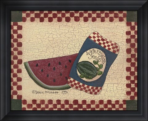 Framed Watermelon Seeds Print
