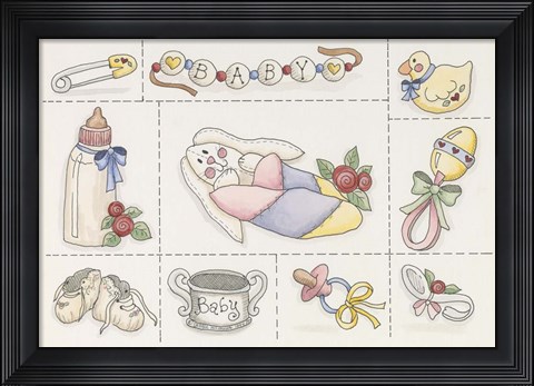 Framed Baby Collage Print