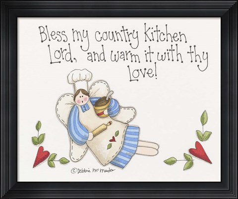 Framed Country Kitchen Print