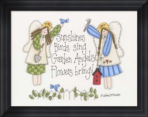 Framed Garden Angels Print