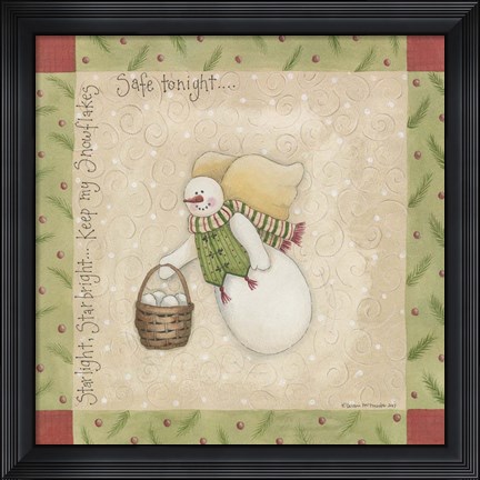 Framed Safe Tonight Print