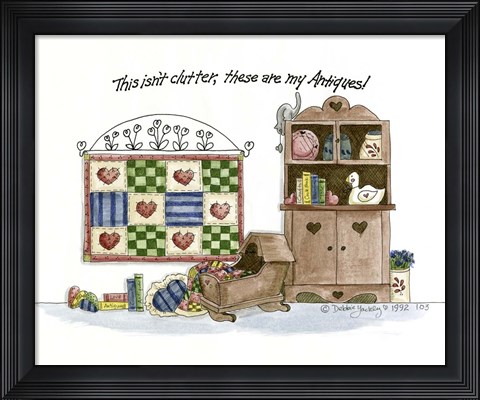 Framed This Isn&#39;t Clutter Print