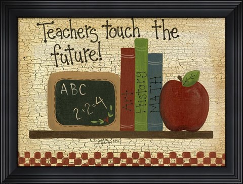 Framed Teachers Touch The Future Print