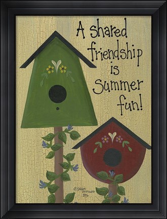 Framed Shared Friendship Print